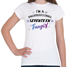 PRINTFASHION Fangirl - Seventeen - Női póló - Fehér