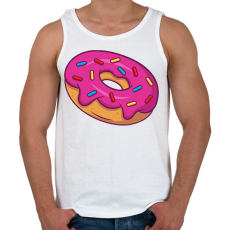 PRINTFASHION Fánk - Férfi atléta - Fehér