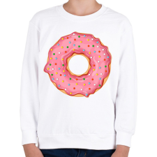 PRINTFASHION Fánk - Gyerek pulóver - Fehér gyerek pulóver, kardigán