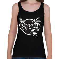 PRINTFASHION fanta panda - Női atléta - Fekete női trikó