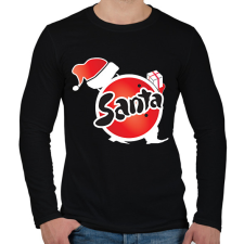 PRINTFASHION fanta santa - Férfi hosszú ujjú póló - Fekete férfi póló