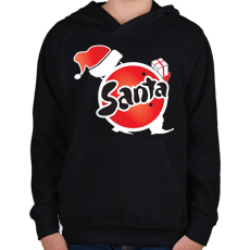 PRINTFASHION fanta santa - Gyerek kapucnis pulóver - Fekete