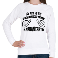PRINTFASHION Fantasztikus karbantartó - Női pulóver - Fehér női pulóver, kardigán