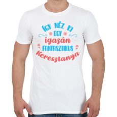 PRINTFASHION Fantasztikus keresztanya - Férfi póló - Fehér