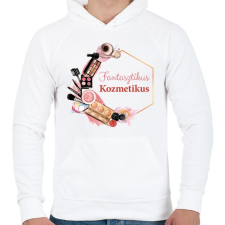 PRINTFASHION Fantasztikus Kozmetikus - Férfi kapucnis pulóver - Fehér női pulóver, kardigán