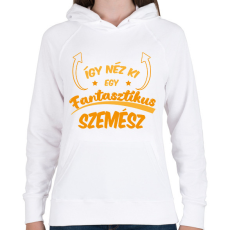 PRINTFASHION Fantasztikus szemész - Női kapucnis pulóver - Fehér