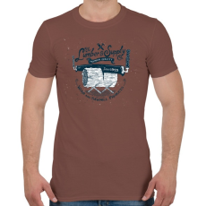 PRINTFASHION Fanyűvők - Férfi póló - Mogyoróbarna