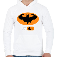 PRINTFASHION fapman - Férfi kapucnis pulóver - Fehér férfi pulóver, kardigán