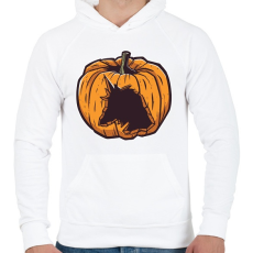 PRINTFASHION Faragott tök - Férfi kapucnis pulóver - Fehér