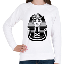 PRINTFASHION fáraó - Női pulóver - Fehér női pulóver, kardigán
