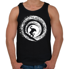 PRINTFASHION Farkas ember - Férfi atléta - Fekete