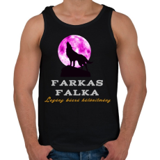 PRINTFASHION farkas falka legénybúcsú különítmény - Férfi atléta - Fekete