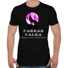 PRINTFASHION farkas falka legénybúcsú különítmény - Férfi póló - Fekete