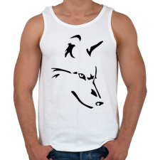 PRINTFASHION Farkas  - Férfi atléta - Fehér atléta, trikó