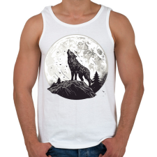 PRINTFASHION Farkas  - Férfi atléta - Fehér atléta, trikó