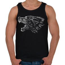 PRINTFASHION farkas - Férfi atléta - Fekete