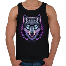 PRINTFASHION Farkas  - Férfi atléta - Fekete