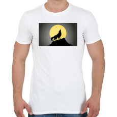 PRINTFASHION farkas - Férfi póló - Fehér