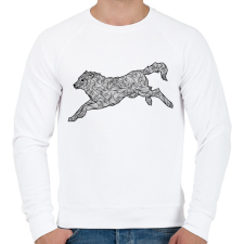 PRINTFASHION Farkas - Férfi pulóver - Fehér férfi pulóver, kardigán