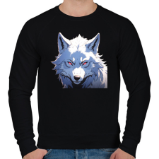 PRINTFASHION farkas - Férfi pulóver - Fekete férfi pulóver, kardigán