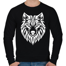 PRINTFASHION Farkas  - Férfi pulóver - Fekete férfi pulóver, kardigán