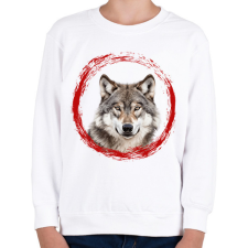 PRINTFASHION farkas - Gyerek pulóver - Fehér gyerek pulóver, kardigán