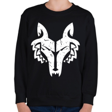 PRINTFASHION Farkas - Gyerek pulóver - Fekete gyerek pulóver, kardigán
