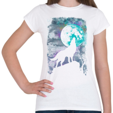 PRINTFASHION Farkas holdfényben - Női póló - Fehér