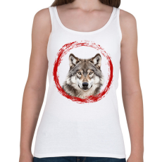 PRINTFASHION farkas - Női atléta - Fehér