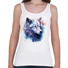PRINTFASHION farkas - Női atléta - Fehér