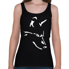 PRINTFASHION Farkas  - Női atléta - Fekete