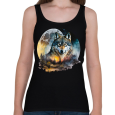 PRINTFASHION Farkas  - Női atléta - Fekete