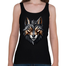 PRINTFASHION Farkas  - Női atléta - Fekete