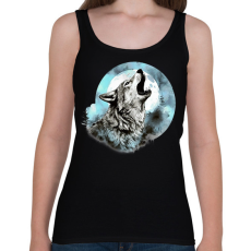 PRINTFASHION Farkas  - Női atléta - Fekete