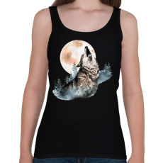 PRINTFASHION Farkas  - Női atléta - Fekete