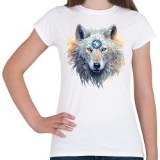 PRINTFASHION farkas - Női póló - Fehér