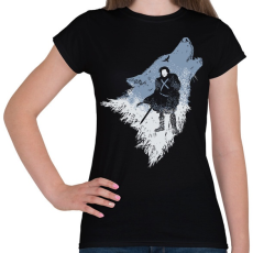 PRINTFASHION Farkas - Női póló - Fekete