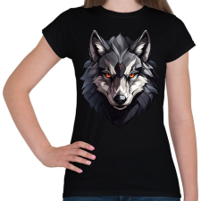 PRINTFASHION Farkas  - Női póló - Fekete női póló