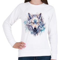 PRINTFASHION farkas - Női pulóver - Fehér