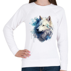 PRINTFASHION farkas - Női pulóver - Fehér