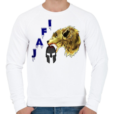 PRINTFASHION farkas spárta - Férfi pulóver - Fehér férfi pulóver, kardigán