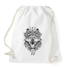 PRINTFASHION Farkas  - Sportzsák, Tornazsák - Fehér tornazsák