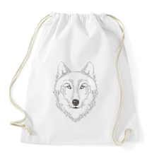 PRINTFASHION Farkas  - Sportzsák, Tornazsák - Fehér tornazsák