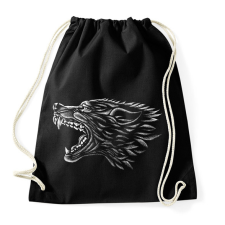 PRINTFASHION farkas - Sportzsák, Tornazsák - Fekete tornazsák