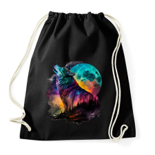 PRINTFASHION Farkas  - Sportzsák, Tornazsák - Fekete tornazsák