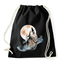 PRINTFASHION Farkas  - Sportzsák, Tornazsák - Fekete tornazsák