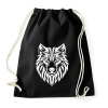 PRINTFASHION Farkas  - Sportzsák, Tornazsák - Fekete