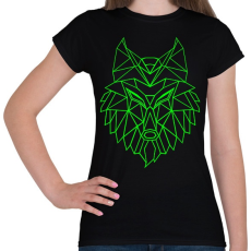 PRINTFASHION Farkas vektor - Női póló - Fekete