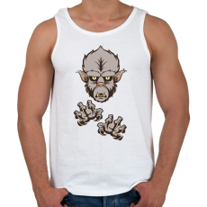 PRINTFASHION Farkasember - Férfi atléta - Fehér