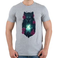 PRINTFASHION Farkasok - Férfi póló - Sport szürke